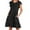Clearance-Black, variant on Fartey Sundresses for Women 2025 Loose Casual Crew Neck Ruffle Cap Sleeve A-Line Tiered Dresses Flowy Swing Beach Mini Dress with Pockets Green S-2XL