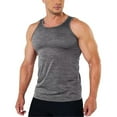 thumbnail image 1 of Aayomet Mens Tank Top Spring and Summer Casual Sleeveless O Neck Printed Raglan Style Top Undershirt (Gray, XL), 1 of 5