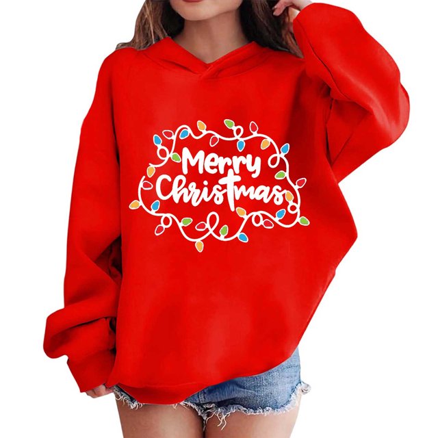 Sudaderas con capucha para niños y niñas, sudaderas navideñas con capucha para niños medianos y grandes, camisetas de manga larga, sudaderas para niños