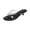 Black, variant on Womens Jelly Clear Low Heeled Thong Sandals Comfort Slip On Square Toe Transparent Kitten Heel Flip Flops