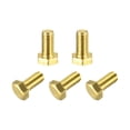 thumbnail image 1 of Unique Bargains Brass Hex Bolts, M5x10mm 5 Pack Fully Thread Grade 4.8 Machine Screws, 1 of 4