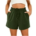 thumbnail image 1 of cfhntfmh Womens Sweat Shorts Casual Summer Drawstring Comfy Elastic High Waist Running Clothes with Pockets, 1 of 6