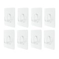 thumbnail image 4 of Gancho adhesivo ganchos para organización del hogar perchas Claro -8pcs Fanmusic Gancho adhesivo, 4 of 7