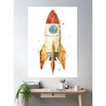 thumbnail image 2 of Classic Space Rocket Launch Poster Wall Art, Modern Wall Decor, 16x24 UNFRAMED, 2 of 3