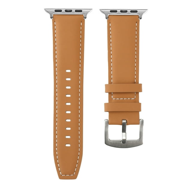 GadgetCom Replacement Band Compatible With Apple Watch Series 10 42mm , Genuine Leather Strap Bracelet