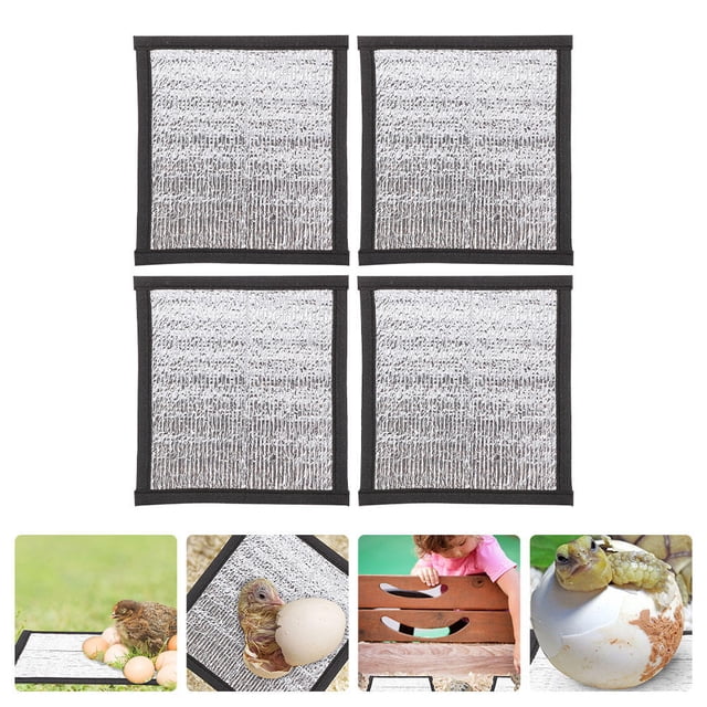 Raindrops 4Pcs Terrarium Heating Pad Reflector Film Insulation Mats for Pet Warm Comfortable Rest