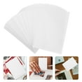 thumbnail image 1 of SHOWERORO 100Set Cold Laminating Sheets White PVC Nonreflective Protective Film for General Users, 1 of 8