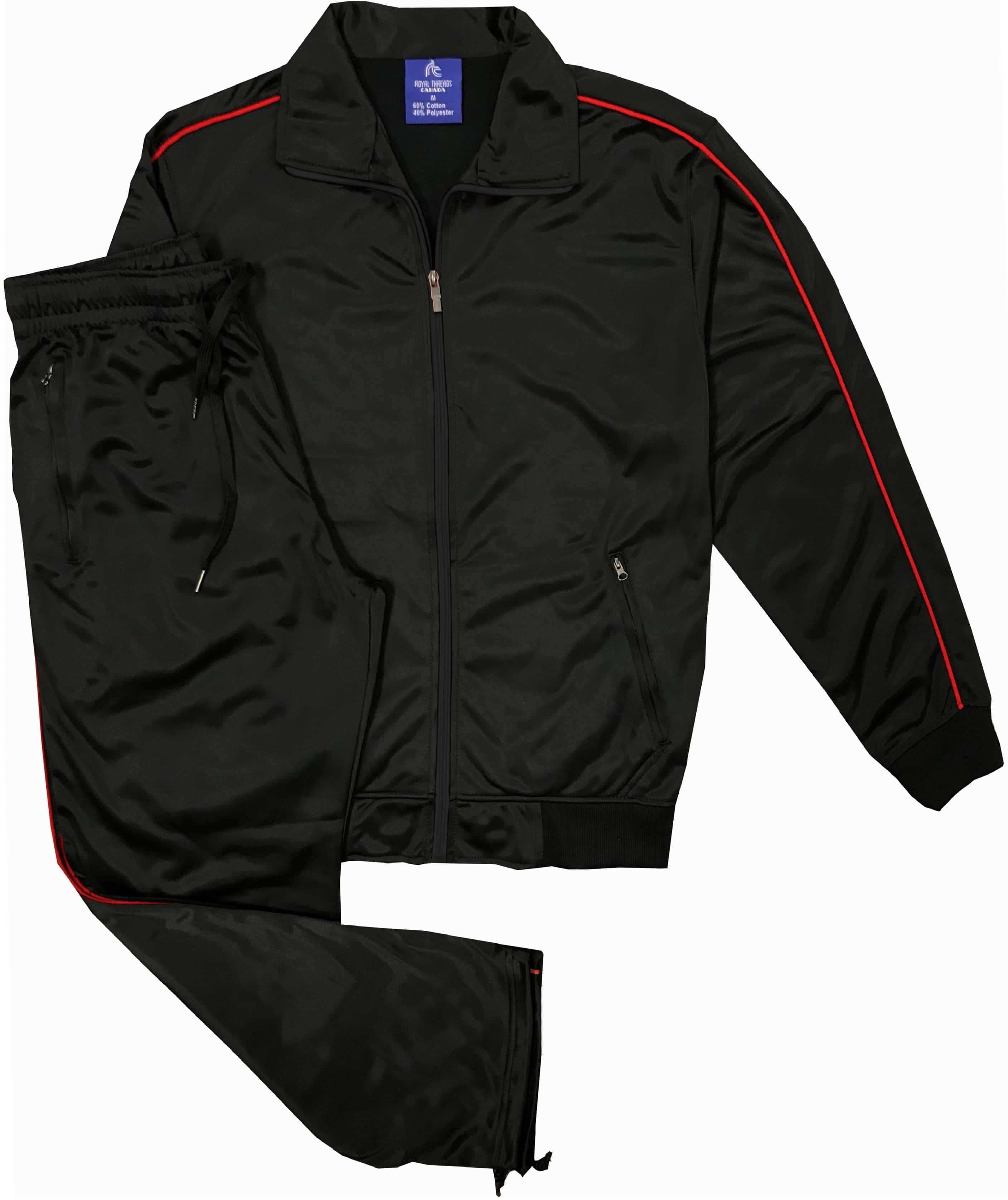 plain black track jacket