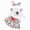 White, variant on zuwimk Newborn Baby Girl Fall Outfit Set Romper Pants Infant Clothes Letter Print Long Sleeve Ribbed Jumpsuit Bodysuit Clothing(6-9 Months,Clear)