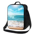 thumbnail image 1 of Balery Sunny Ocean Waves Caja de Almuerzo y Bolsa de Almuerzo para Hombres y Mujeres, Bolsa de Almuerzo Reutilizable con Gran Capacidad, Bolsa de Almuerzo Aislada, 1 of 7