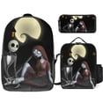 thumbnail image 1 of The Nightmare Before Christmas Backpack 3 in 1 Set Durable Bookbag Food Pouch Stationery Case, 1 of 5