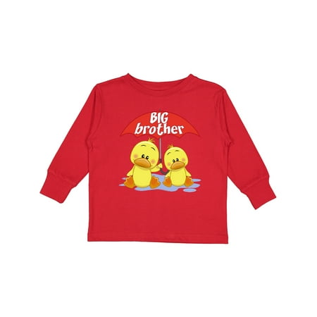 

Inktastic Big Brother Duck Gift Toddler Boy Girl Long Sleeve T-Shirt