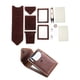 thumbnail image 1 of 1 de manualidades de material cuero de bricolaje, kit de fabricación de monederos de s plegables con película para principiantes adultos hechos a marrón BLESIY Fabricación de monedero DIY, 1 of 8