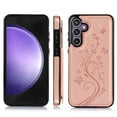 thumbnail image 2 of Dteck Case Compatible with Samsung Galaxy S25 Plus,Magnetic Clasp Leather Wallet with Card Slot Butterfly Embossing Case Flip Kickstand Protective Phone Cover for Galaxy S25 Plus,Rosegold, 2 of 8