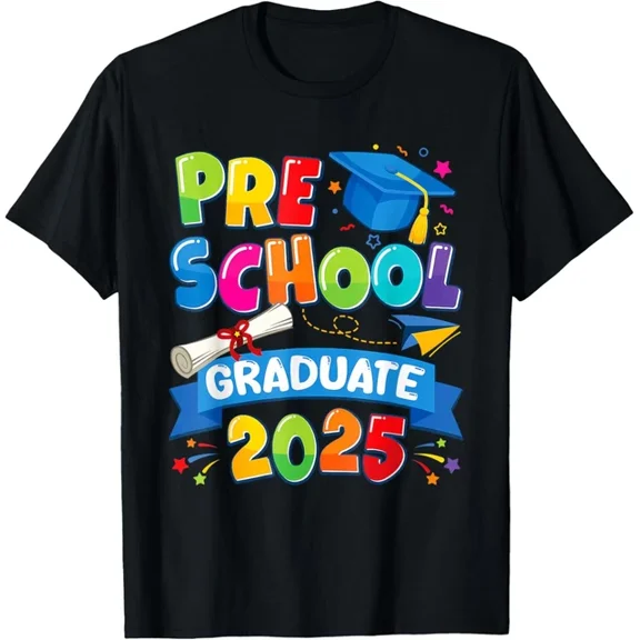 Preschool Graduation 2025 Pre-K Graduate T-Shirt Unisex S-5XL Hot Trending Shirt, Vintage Birthday Gift