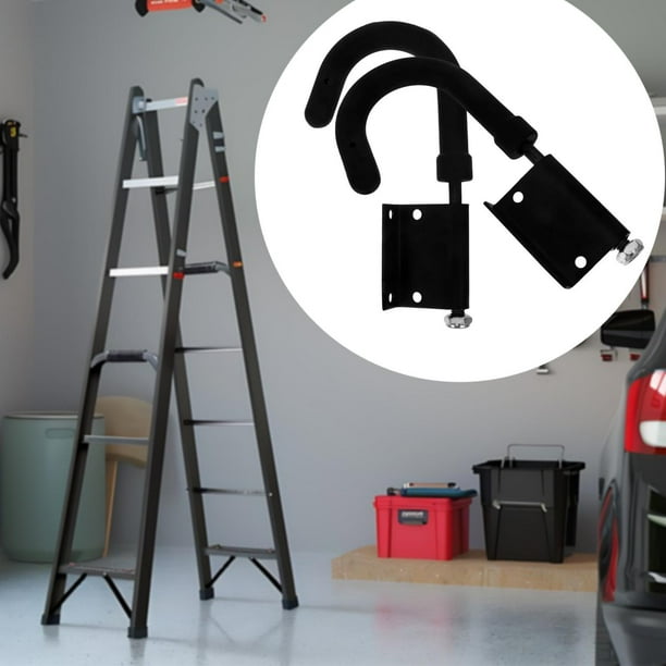 2 piezas Kit de gancho de escalera de techo Estabilizador Práctico Anti Slip Wall Spilder Hook Stable Servicio pesado para uso de goma para exteriores