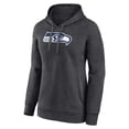 thumbnail image 2 of Women's Charcoal Seattle Seahawks Primary Logo Pullover Hoodie, 2 of 3