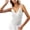 White, variant on Lolmot Tops for Women Fashion Slim Fit Solid Color Camisoles Knitwear Lace Edge V-Neck Sling Tank Top
