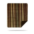 thumbnail image 2 of Denali Home Collection Denali Dark Chocolate Stripe/Chocolate Blanket, 2 of 5