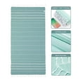 thumbnail image 4 of FastXmas Turkish Beach Towel, Cotton Prewashed White Stripes Beach Towel with Tassels, Sand Free Quick Dry Beach Blanket Oversized Lightweight Soft Peshtemal Towel for Travel Vacation(39"x71"), 4 of 7