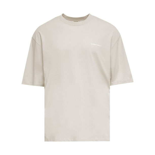 Hype - Camiseta Continu8 para Adultos Unisex (Beige)