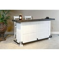 thumbnail image 2 of Pemberly Row Espresso Finish 78" Farmhouse styled Wood Bar Unit, 2 of 13