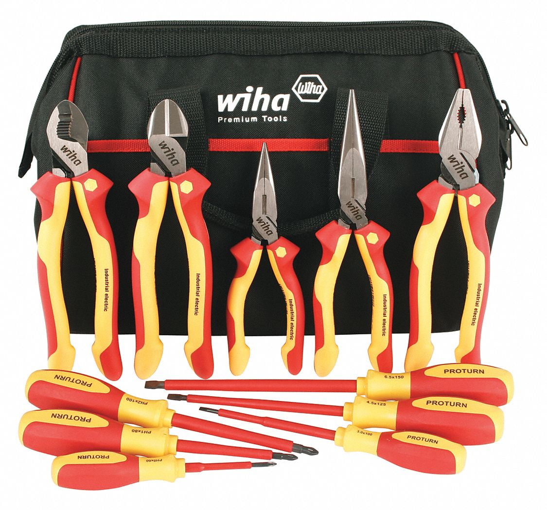 WIHA TOOLS 32390 Insulated Tool Set,11 Pieces,1000VAC Max 