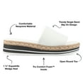 thumbnail image 6 of Journee Collection Womens Rosey Tru Comfort Foam Wide Width Wedge Heel Espadrille Sandals, 6 of 7