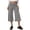 Dark Gray-120429aa, variant on Striped Womens Gaucho Pants Flowy Fold Over Wide Leg Cotton Capri Pants for Women Vintage Womens Golf Pants Red M