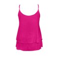 thumbnail image 4 of Fashion Layered Camisole Tank Top for Women Adjustable Spaghetti Strap Sleeveless Casual Wear for Summer RD1 M, 4 of 5
