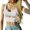 White, variant on Aayomet Women Tops Women's Sleeveless Criss Cross Casual Tank Tops Basic Blouse,White S