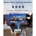 thumbnail image 4 of Proyector CiBest Google TV 4K compatible con 3000 lm con WiFi 6 y BT, 4 of 6