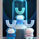 thumbnail image 4 of Cepillo de dientes eléctrico sónico de 360 grados con forma de U, con dibujos animados para niños, recargable por USB, cabezal de cepillo de silicona automático, luz azul para niños, IPX7, 4 of 5