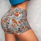 thumbnail image 4 of Fotbe Vintage Blue Fox Family A Shorts Sin Costuras – Shorts Deportivos de Cintura Alta para Mujer, Elásticos para Gimnasio, Yoga, Running o Ciclismo-XX-Large, 4 of 8