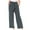 Gray, variant on Dress Pants for Women Business Casual Wide Leg Pants with Belted High Waist Loose Fit Straight Leg Trouser Suit Pants