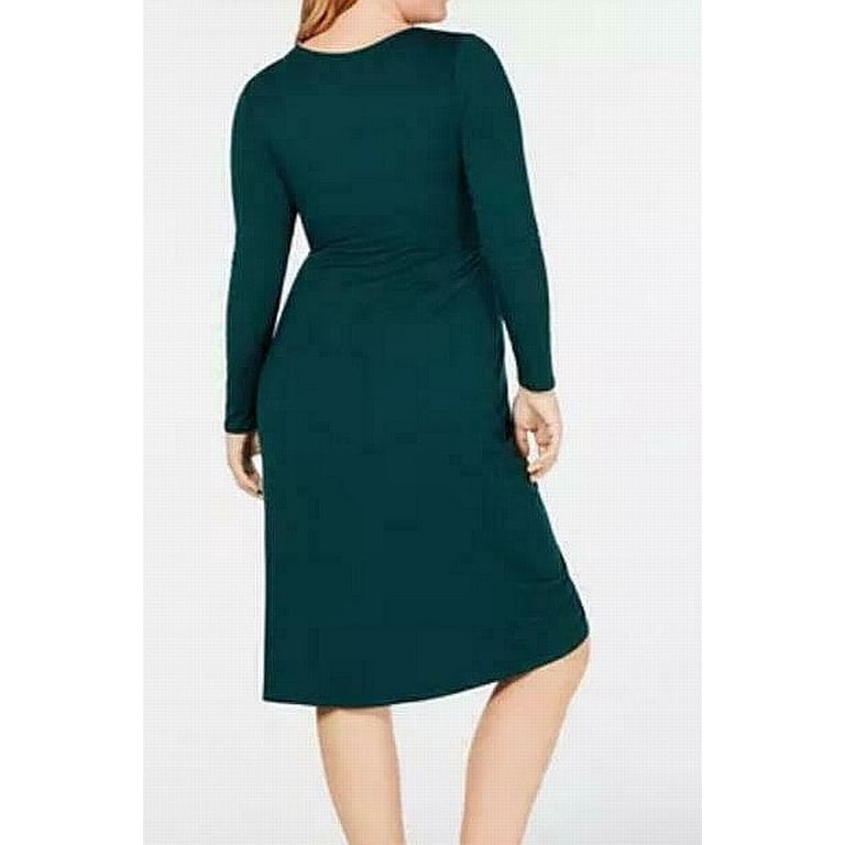Soprano Womens Tulip Hem Jersey Dress, Green, Plus Size, 3X - Walmart.com