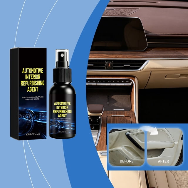 Openpig Agent de Rénovation d'Intérieur Automobile Agent d'Entretien Intérieur en Cuir Agent de Rénovation Décontamination Polissage 50 ml