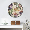 thumbnail image 4 of Birds and Flowers Wall Clock 12 Inch Silent Non Ticking Battery Operated Easy to Read for Kitchen Living Room, 4 of 8