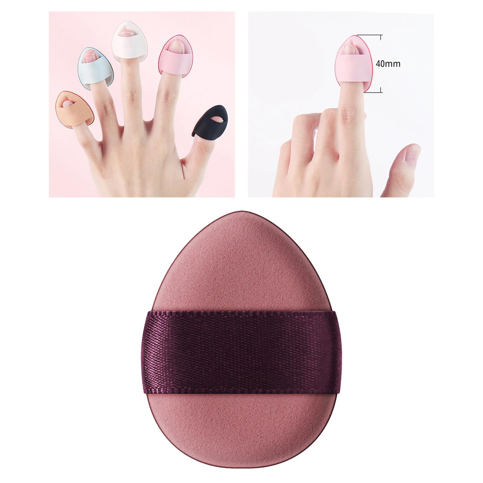 Rend Mantle Vaccinere Fingertip Triangle Puff Cosmetic air Cushion Reusable Washable Soft Water  Drop Shape Makeup Sponge for Face Blush Concealer Loose Tool Yellow -  Walmart.com