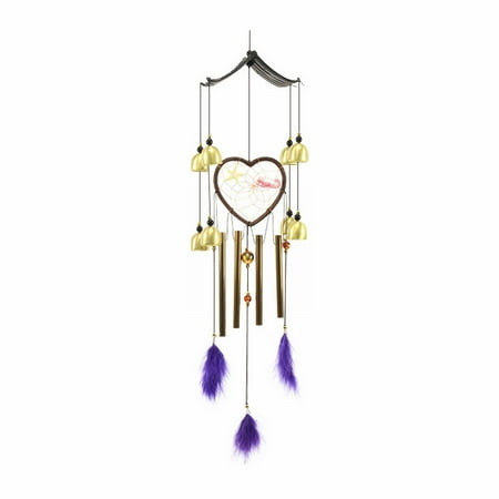 wendunide Wind Chimes Memorial Wind Chime Outdoor Wind Chime Unique Tuning Relax Soothing Melody Sympathy Wind Chime For Mom And Dad Garden Patio Patio Porch Home Decor Wind Chimes Purple