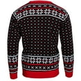 thumbnail image 3 of Skull Santa Claus Bones Lights and Snowflakes Knitted Ugly Christmas Sweater Multicolor, 3 of 7