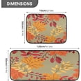thumbnail image 2 of SKYSONIC Autumn Leaves Berries Kitchen Rugs 2 Pieces, Fall Maple Leafage Floor Mat Room Area Rug Washable Carpet Perfect for Living Room Bedroom Entryway, 2 of 7
