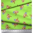 thumbnail image 2 of Soimoi polyester Crepe Fabric Wool & Cat Animal Print Fabric by the Yard 52 Inch Wide, 2 of 3