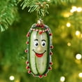 thumbnail image 4 of CASAFUN 2D Christmas Decorations, Acrylic Pickle Christmas Tree Hanging Ornament, Cucumber Shape Ornaments, Cute Mini Cucumber Christmas Pendant, Holiday Parties and Christmas Decorations, 4 of 5