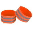 thumbnail image 6 of 4pcs Reflective Bands for Arm Reflective Armbands High Visibility Night Cycling Riding Reflector Tape Straps Orange, 6 of 7