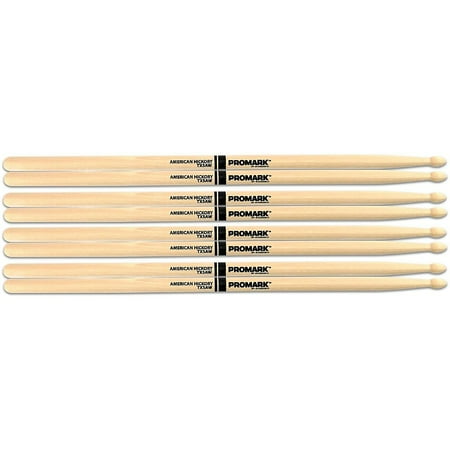 PROMARK Buy 3 Pairs of American Hickory Wood Tip 5A Sticks and Get One Pair of 5A Wood Tip Sticks Free 5A Wood Tip