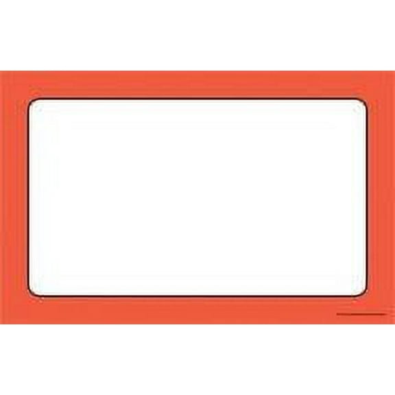 FCA104 Blank Border Sale Price Cards Signs Fluorescent Red Orange and Black Business Store Signage Pack of 100 (7" x 11")