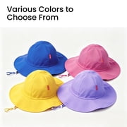 HECCEI Infant Sun Hat UPF 50+ Sun Protection Hat Summer Caps, 6-24 Months, Pink