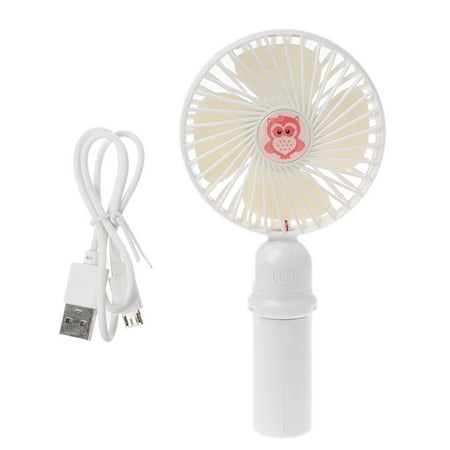 

Rechargeable USB Fan Portable Handheld Fan 3-Speed Handy Small Desktop USB Cooli