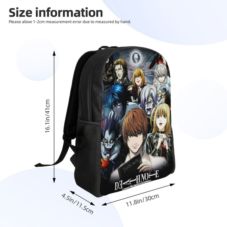 ア*ル様 デスノート　4パック Death Note Backpacks Casual Daypacks Student Book Bag Printing